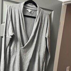 Love Riche Long Sleeve Gray Knit Sweater